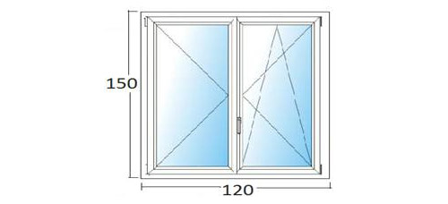 120X150 műanyag ablak árak